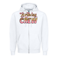 White birthday crew Zipper Hoodie - Artiststas