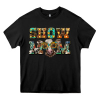 Black show mom brown calf eye glasses Heavy Core Tee - BarkalooDesign