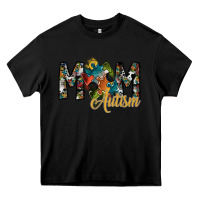 Black mom autism Heavy Core Tee - SublimationCraftShop