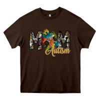 Chocolate Brown mom autism Heavy Core Tee - SublimationCraftShop