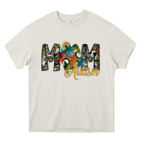 Cream mom autism Heavy Core Tee - SublimationCraftShop