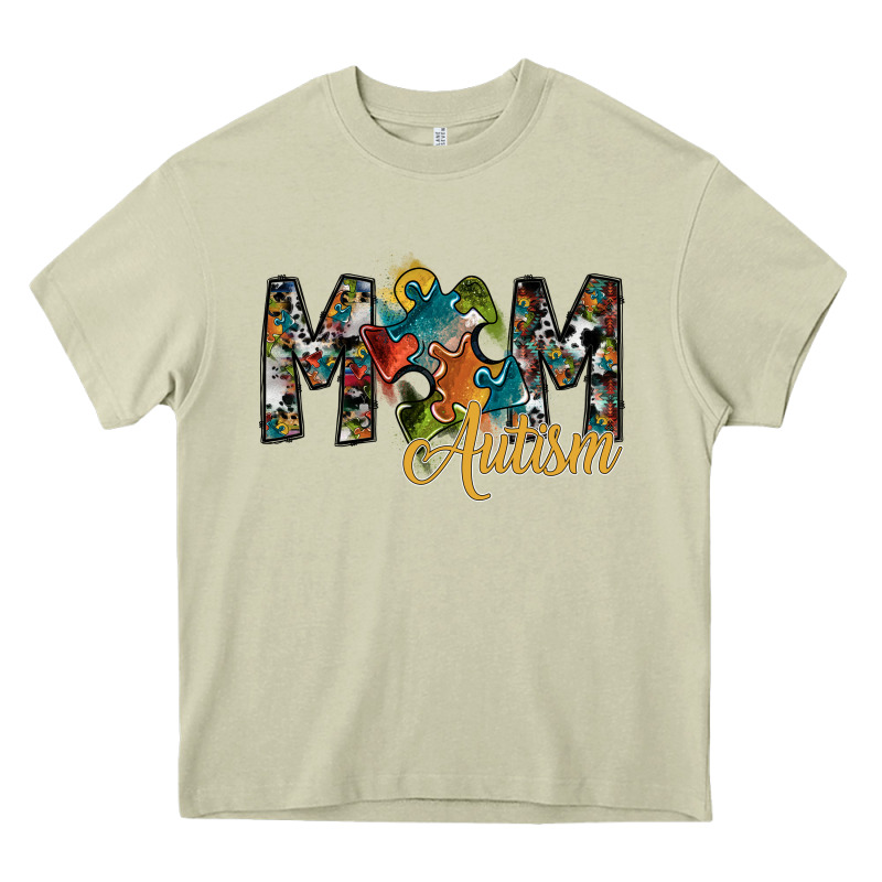 Mom Autism Heavy Core Tee by SublimationCraftShop | Teevron