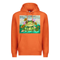 Carrot frog with sunflower Premium Hoodie - TumblerDesignByShophia