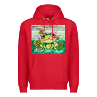 Red frog with sunflower Premium Hoodie - TumblerDesignByShophia