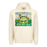 Tofu frog with sunflower Premium Hoodie - TumblerDesignByShophia