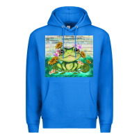 True Royal frog with sunflower Premium Hoodie - TumblerDesignByShophia