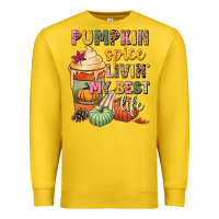 Lemon Pumpkin spice livin' my best life Premium Sweatshirt - NancyCooperArtShop
