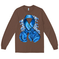 Chestnut Blue ribbon with boxing gloves Long Sleeve Tee - NancyCooperArtShop