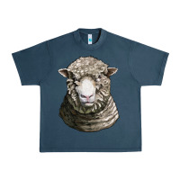 Midnight Navy dorset sheep head Urban Heavy Tee - LillyAllenDesigns