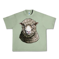Oil Green dorset sheep head Urban Heavy Tee - LillyAllenDesigns
