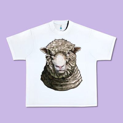 Dorset Sheep Head Urban Heavy Tee Designed By Lillyallendesigns