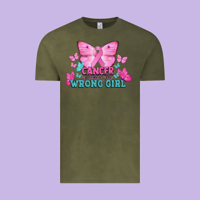 Cancer Picked The Wrong Girl Vintage Tee Designed By Nancycooperartshop
