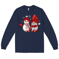 Navy snowman gnome Long Sleeve Tee - JahusDesignShop