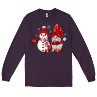 Plum snowman gnome Long Sleeve Tee - JahusDesignShop