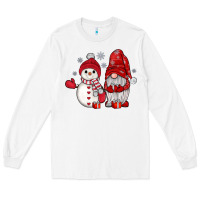 White snowman gnome Long Sleeve Tee - JahusDesignShop