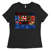 Black Memorial day honor and remember Ladies Tee - Neo Western