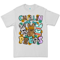 Dove Grey Chillin with my peeps Easter Premium Tee - OliviaCreatesArt