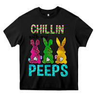 Black Chillin with my peeps Ester Day Heavy Core Tee - Neo Western