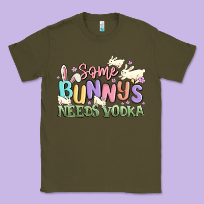 Some Bunnys Needs Vodka Classic Tee Designed By Maliassmallbusiness