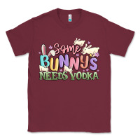 Burgundy some bunnys needs vodka Classic Tee - MaliasSmallBusiness