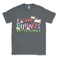 Charcoal Heather some bunnys needs vodka Classic Tee - MaliasSmallBusiness