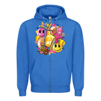 True Royal retro softball Zipper Hoodie - Artiststas