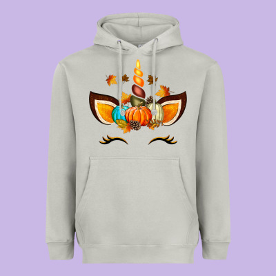 Unicorn Fall Heavyweight Hoodie Designed By Texasbilliewilder