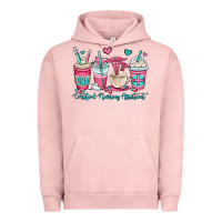 Pigment Salmon cna certified nursing assistant coffee cups Urban Hoodie - OliviaCreatesArt