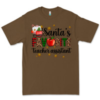 Cacao santa's favorite teacher assistant Premium Tee - AdoDesignShop