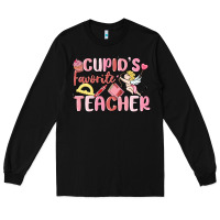 Black cupid's favorite teacher Long Sleeve Tee - MaliasSmallBusiness