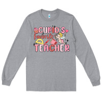Heather Grey cupid's favorite teacher Long Sleeve Tee - MaliasSmallBusiness