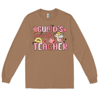 Toasted Coconut cupid's favorite teacher Long Sleeve Tee - MaliasSmallBusiness