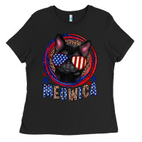 Black Meowica Ladies Tee - Neo Western