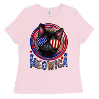 Bubblegum Pink Meowica Ladies Tee - Neo Western