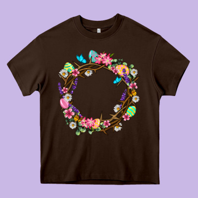 Crown Of Thorns Easter Day Heavy Core Tee Designed By Neo Western