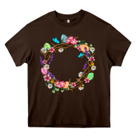 Chocolate Brown Crown of thorns Easter Day Heavy Core Tee - Neo Western