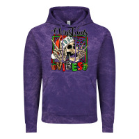 Cloud Purple christmas vibes skeleton Vintage Hoodie - Jasminsmagicworld
