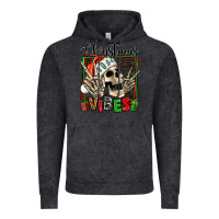 Vintage Black christmas vibes skeleton Vintage Hoodie - Jasminsmagicworld