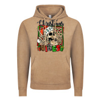 Vintage Coffee christmas vibes skeleton Vintage Hoodie - Jasminsmagicworld