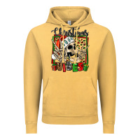 Christmas Vibes Skeleton Vintage Hoodie | Teevron