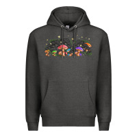 Charcoal Heather magic mushroom Premium Hoodie - TumblerDesignByShophia
