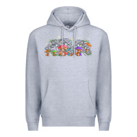 Heather Grey magic mushroom Premium Hoodie - TumblerDesignByShophia