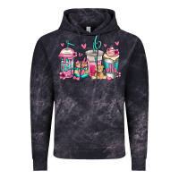 Cloud Black valentines day coffee Vintage Hoodie - Jasminsmagicworld
