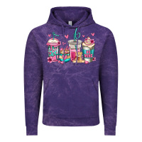Cloud Purple valentines day coffee Vintage Hoodie - Jasminsmagicworld