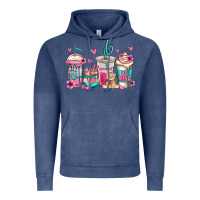 Vintage Denim valentines day coffee Vintage Hoodie - Jasminsmagicworld