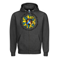 Charcoal Heather down syndrome Zipper Hoodie - Artiststas
