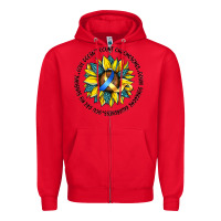 Red down syndrome Zipper Hoodie - Artiststas