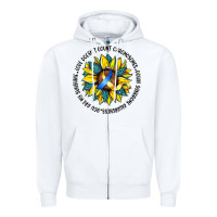 White down syndrome Zipper Hoodie - Artiststas