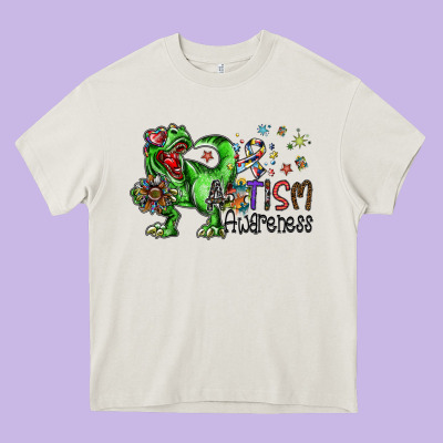 Autism Awareness Heavy Core Tee Designed By Sublimationcraftshop