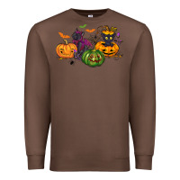 Chestnut Black cat and pumpkin Premium Sweatshirt - NancyCooperArtShop